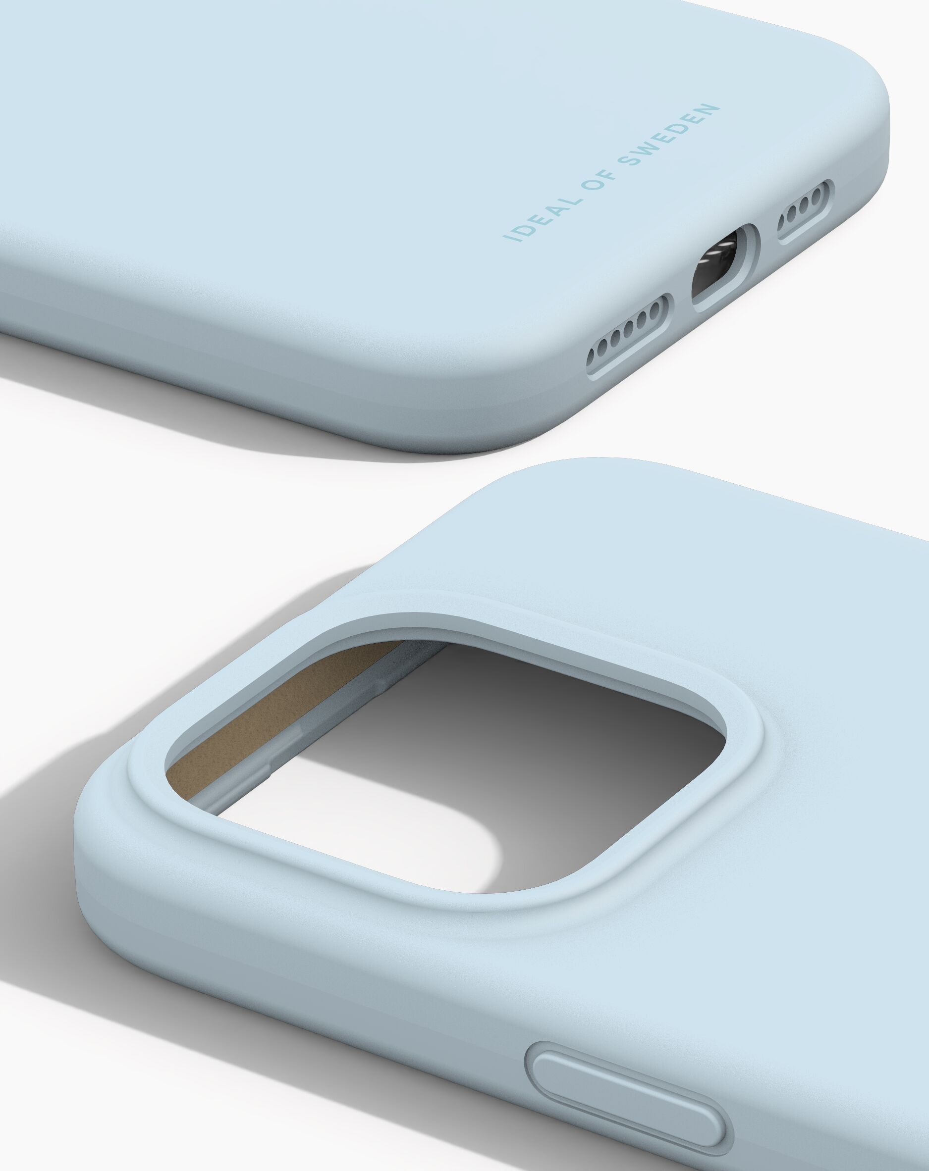 Custodia in silicone MagSafe per iPhone 15PM Azzurro