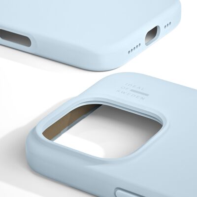 Coque en silicone MagSafe iPhone 16PR Bleu clair