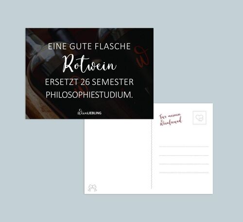 Postkarte "Philosophiestudium"