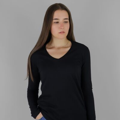 Kara – Camicia a maniche lunghe slim fit di alta qualità, realizzata in cotone Pima a filo lungo.