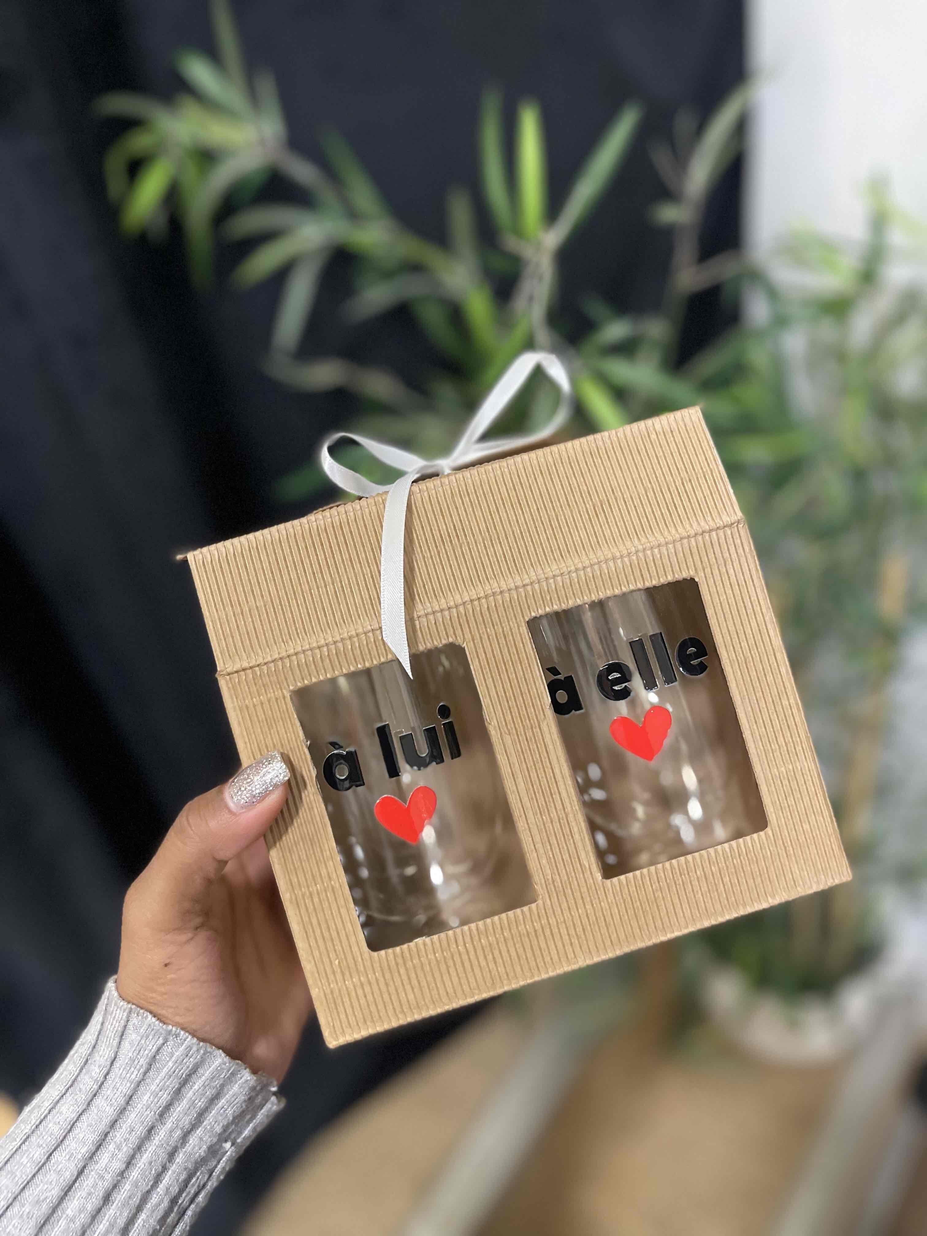 Set MUG/Bicchiere doppia parete - Collezione San Valentino