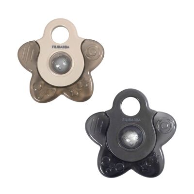 Star Cooling Teether Pack x 2 - Grey