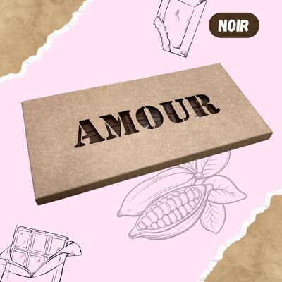 Barra de chocolate negro - AMOUR