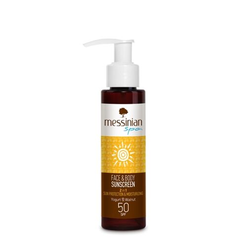 Yogurt and Walnut Face and Body Sunscreen 50 SPF Messinian Spa