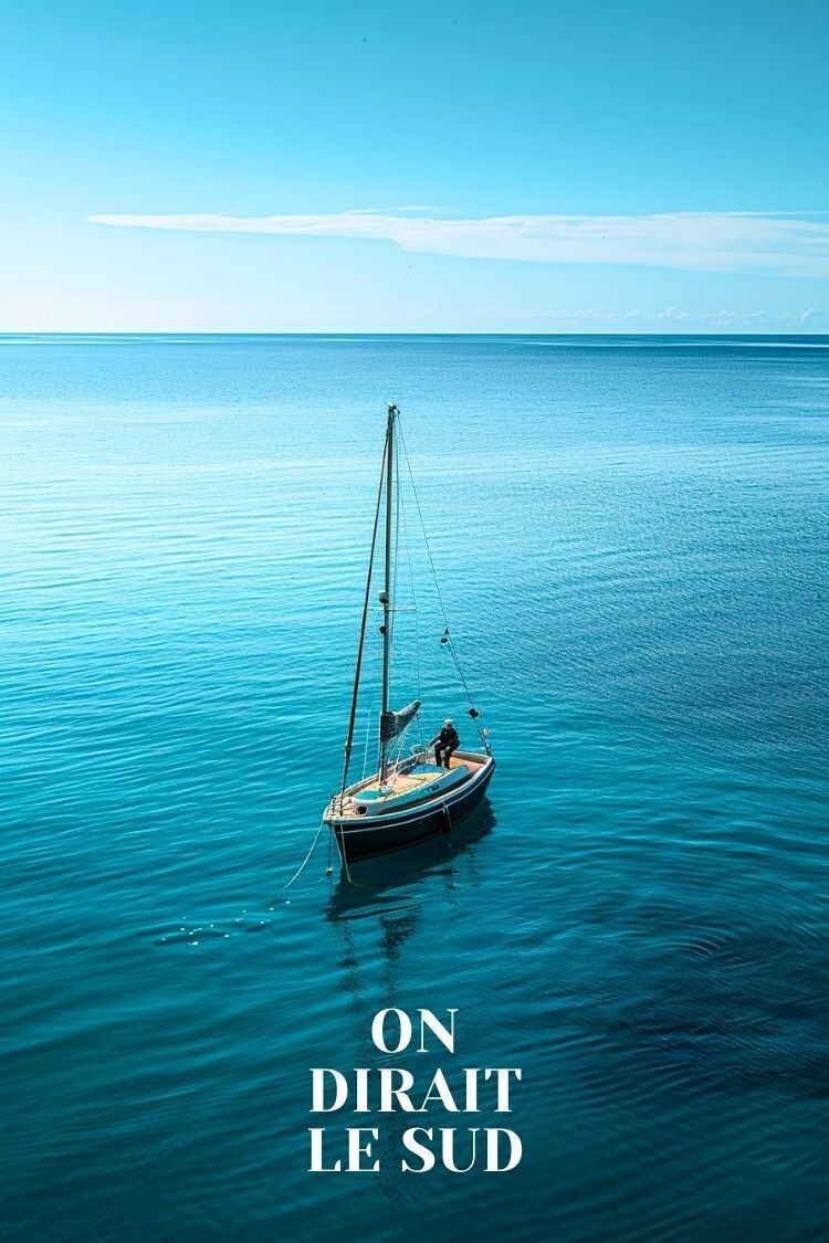 Poster di barca a vela: sembra il sud