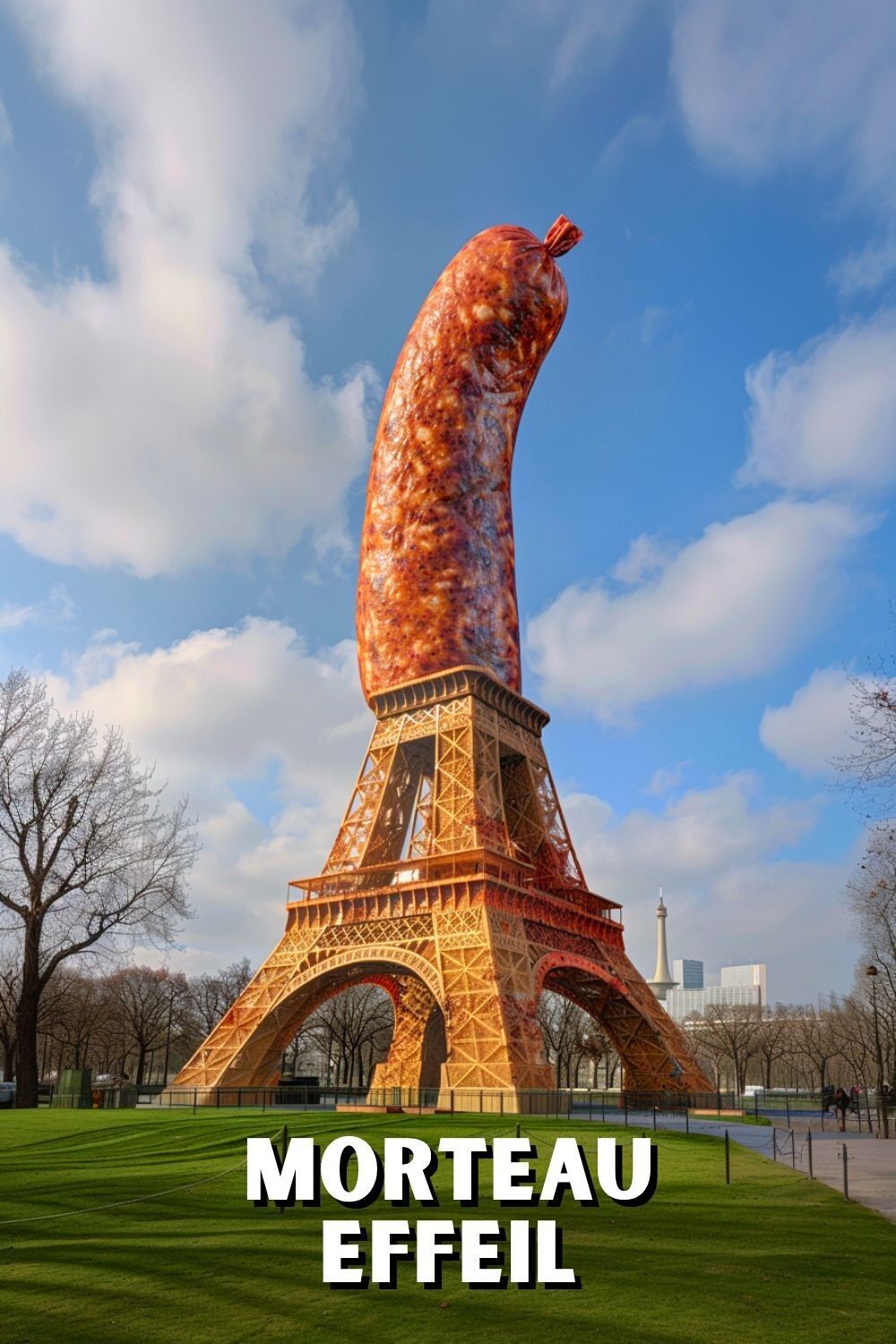 Lustiges Poster - Morteau Effeil Wurst