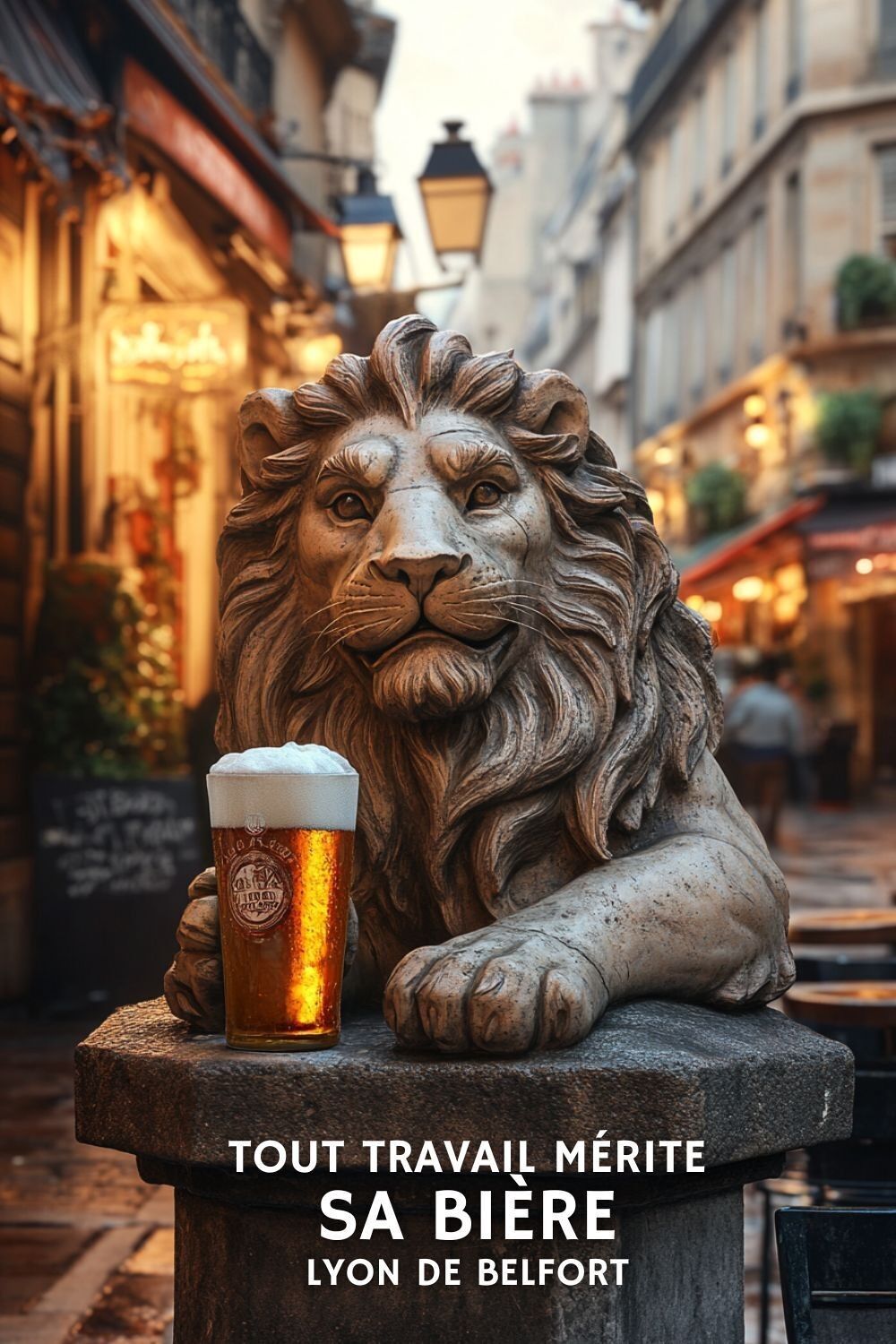 Cartel Belfort - Todo trabajo merece su cerveza