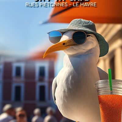 Petit café dans les rues du Havre