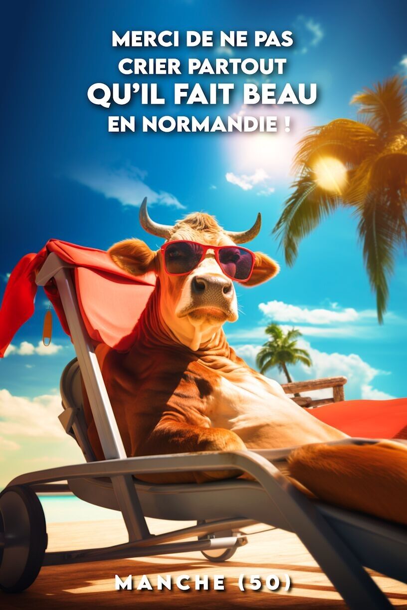 Normandie-Poster – Bitte schreien Sie nicht, dass das Wetter in der Normandie schön ist!