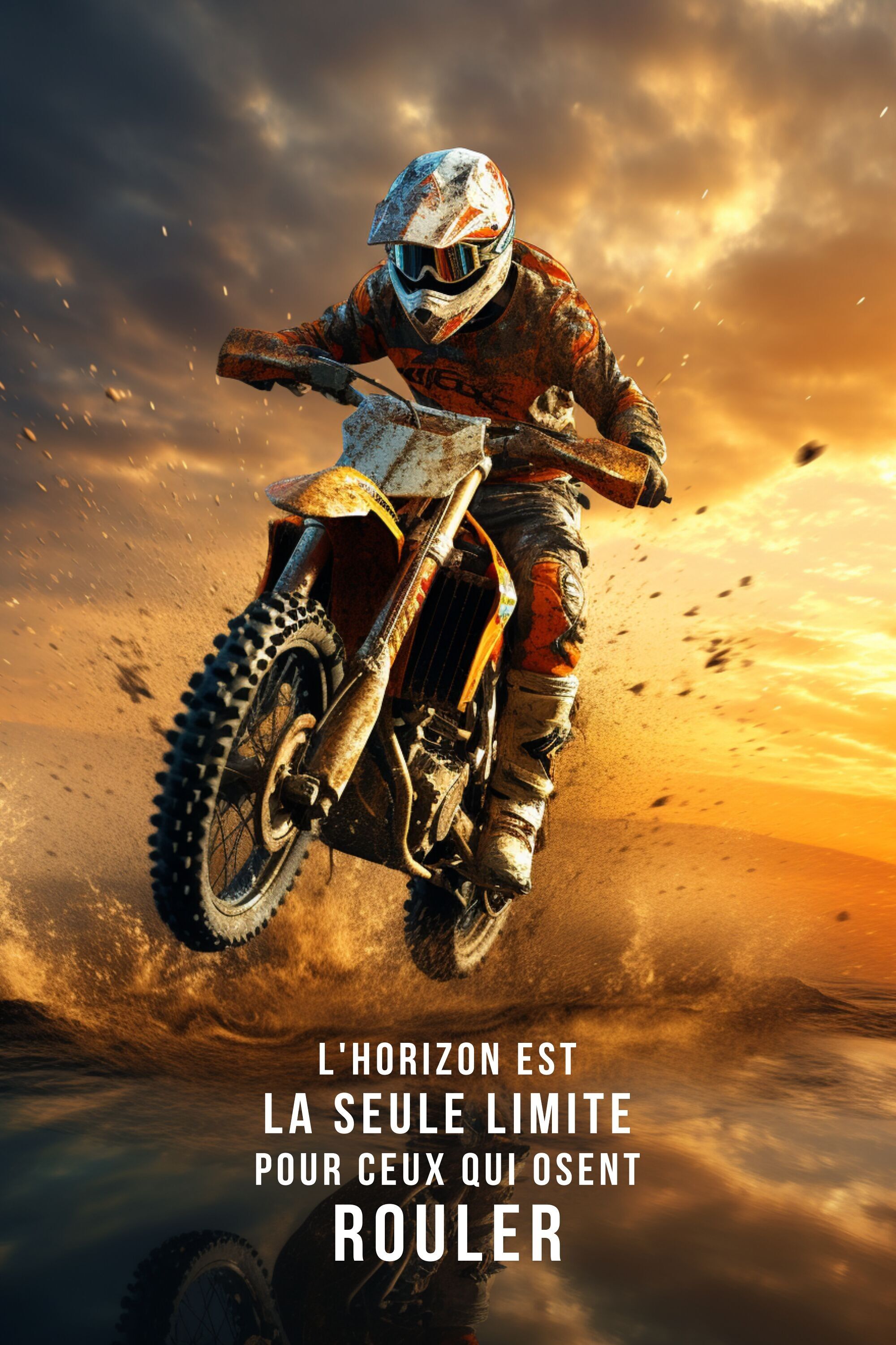 Poster motociclistico - Gabriel - L'orizzonte è l'unico limite