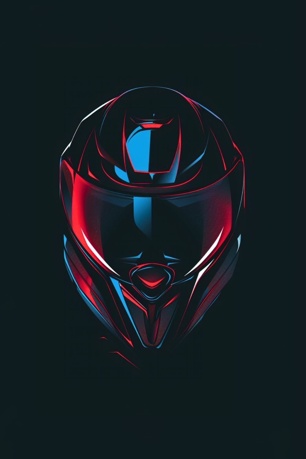 Affiche de moto - Le casque du motard