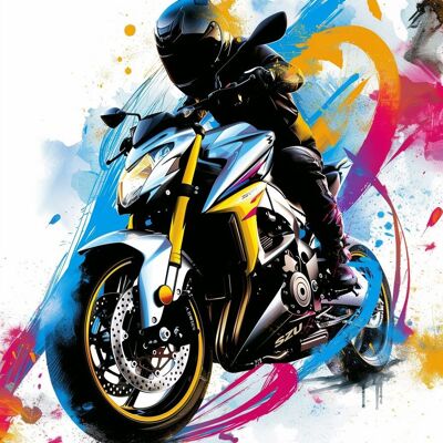 Affiche de moto - Fred Design Motard