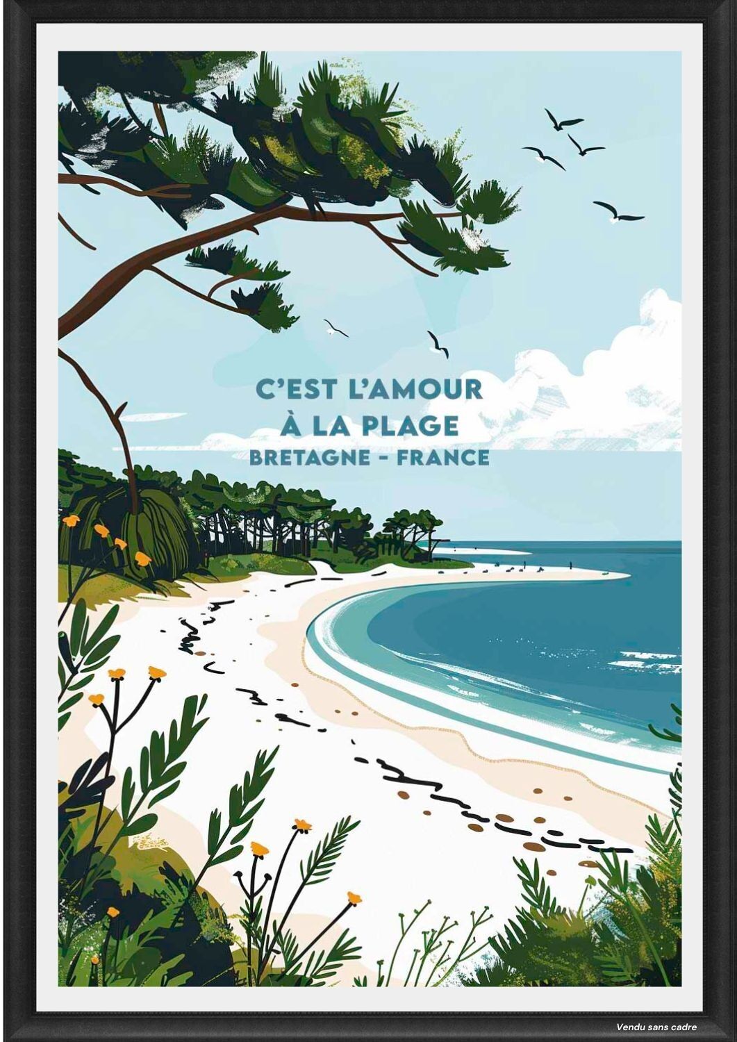 Affiche Bretagne - Golf du Morbihan