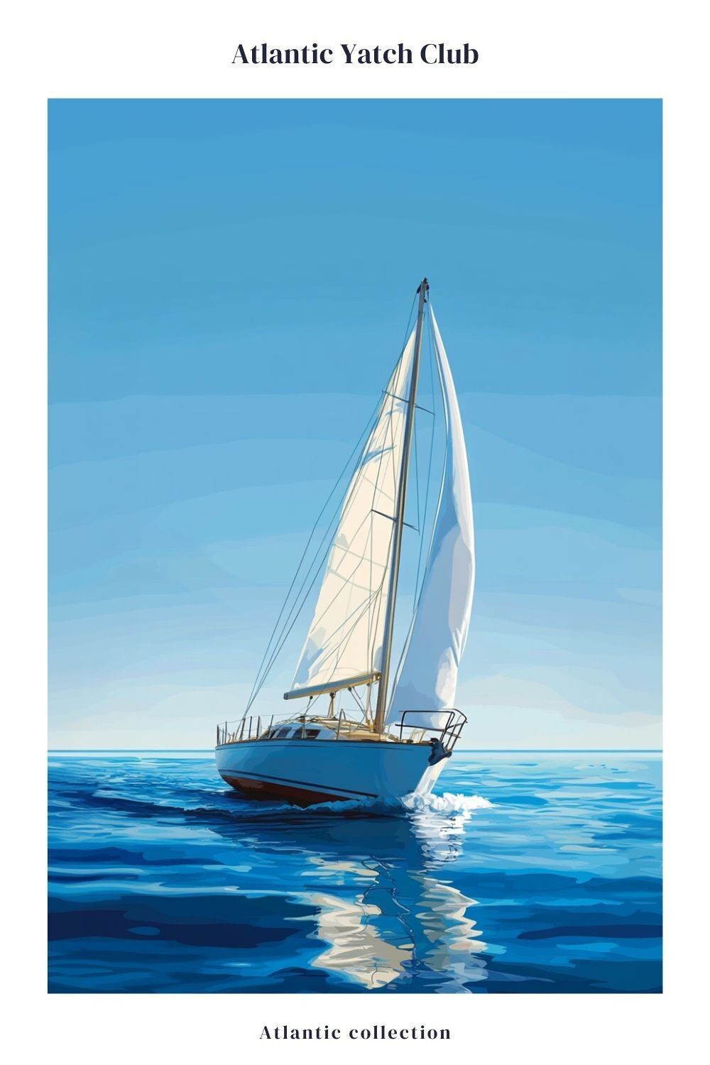 Poster di barca a vela - Paradiso francese