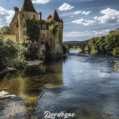 Póster Dordoña - El Valle de los Castillos