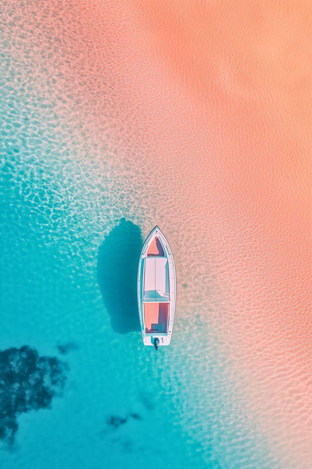 Bootsposter - türkisfarbenes Wasser