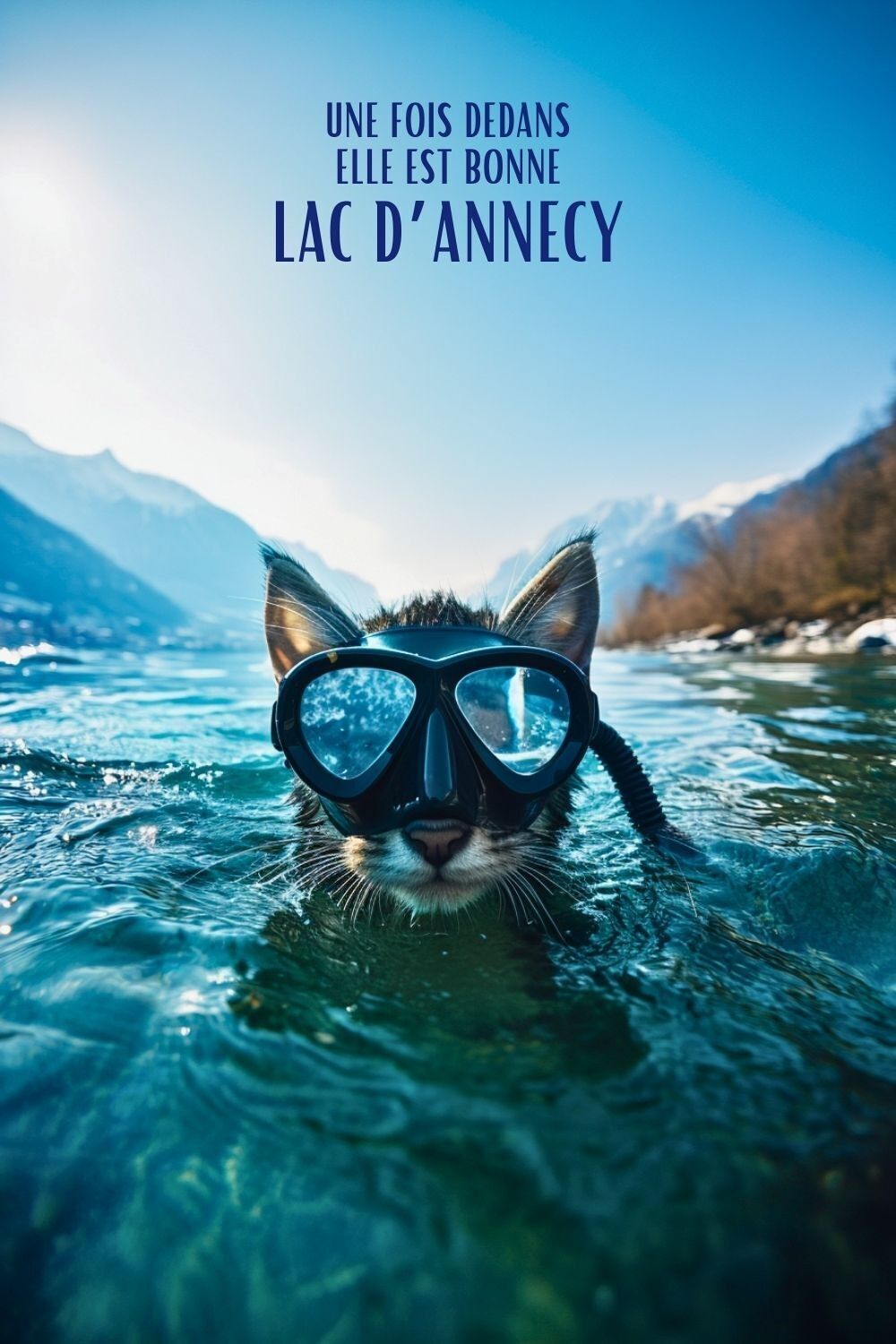 Annecy-Plakat – Der See ist einmal drinnen schön