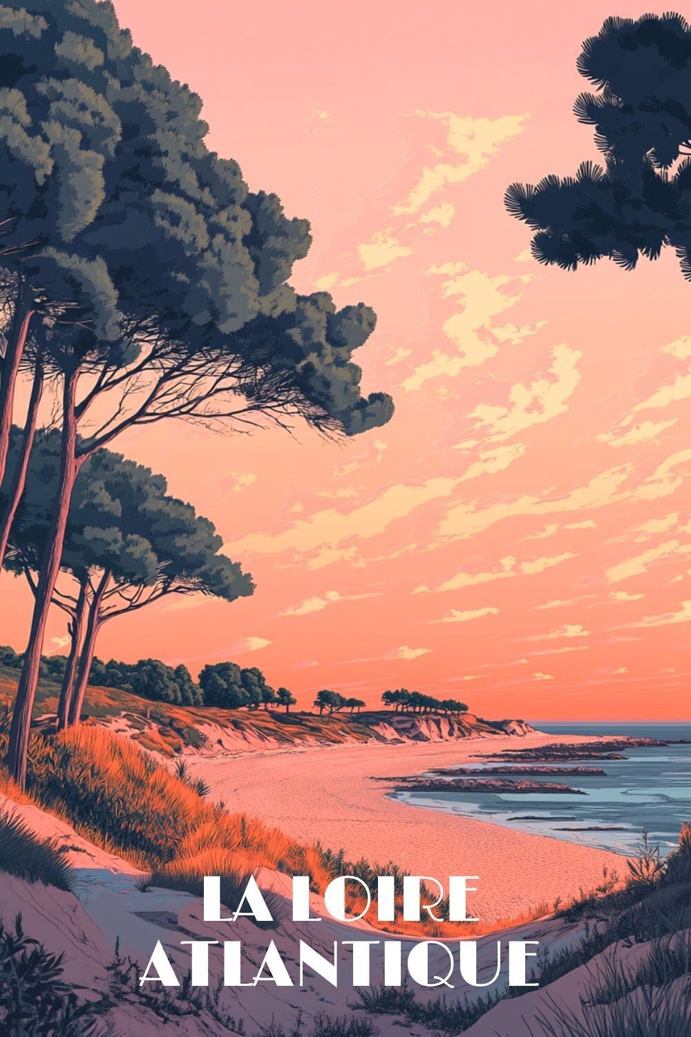 Locandina Loira Atlantica - La spiaggia al tramonto