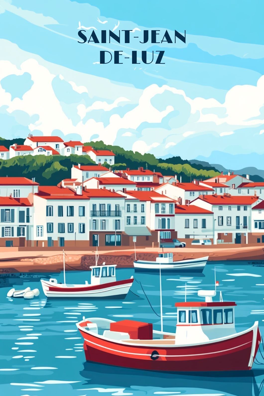Saint Jean De Luz Poster Vintage Poster