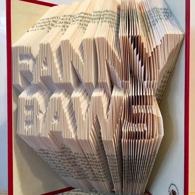 Click to view : : Crude Books by No Books Were Harmed.co.uk : : Hand folded book art insults : : FANNY BAWS