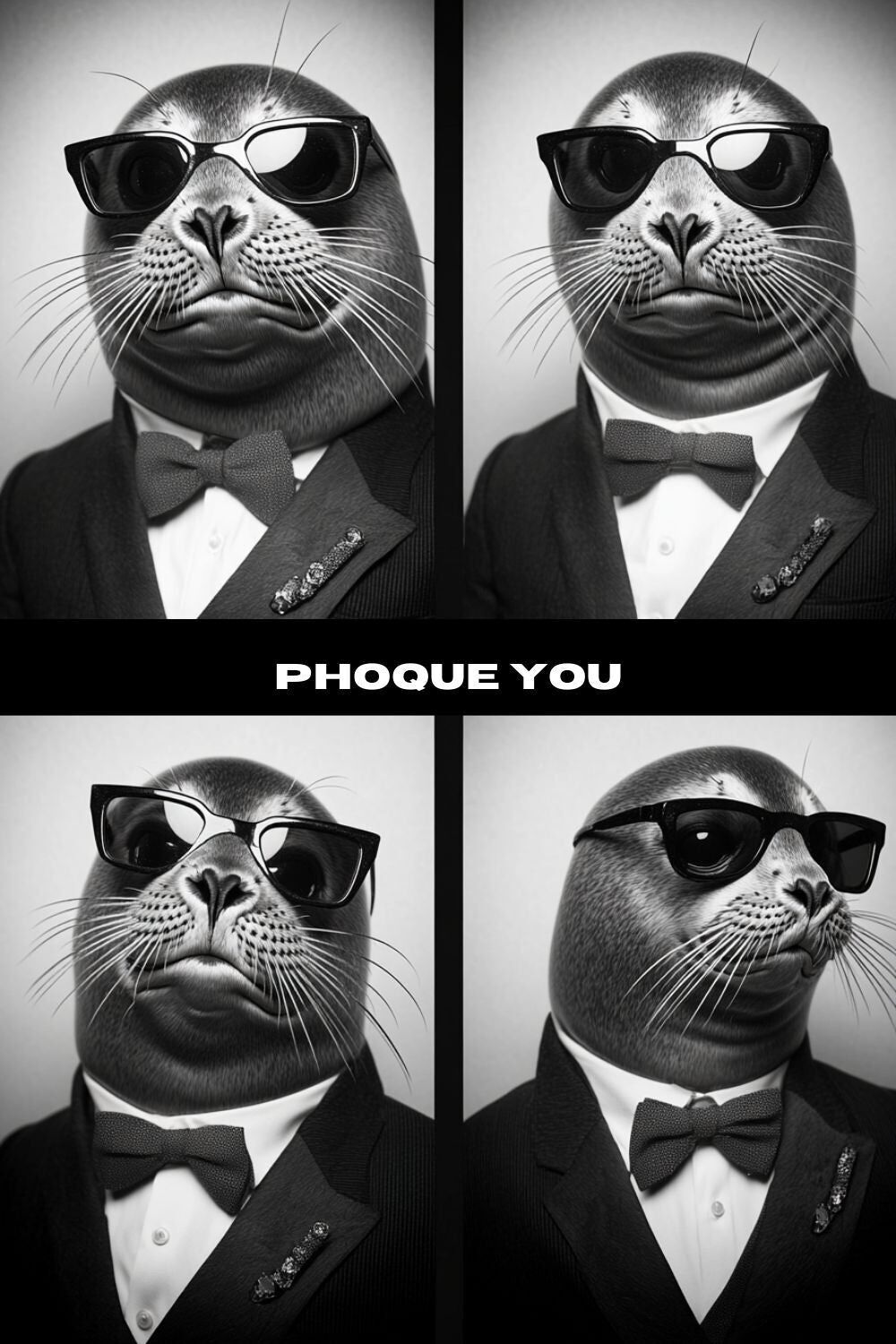 Poster umoristico divertente - Phoque You