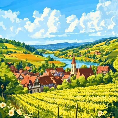 Poster di Lorena - Paesaggio vintage