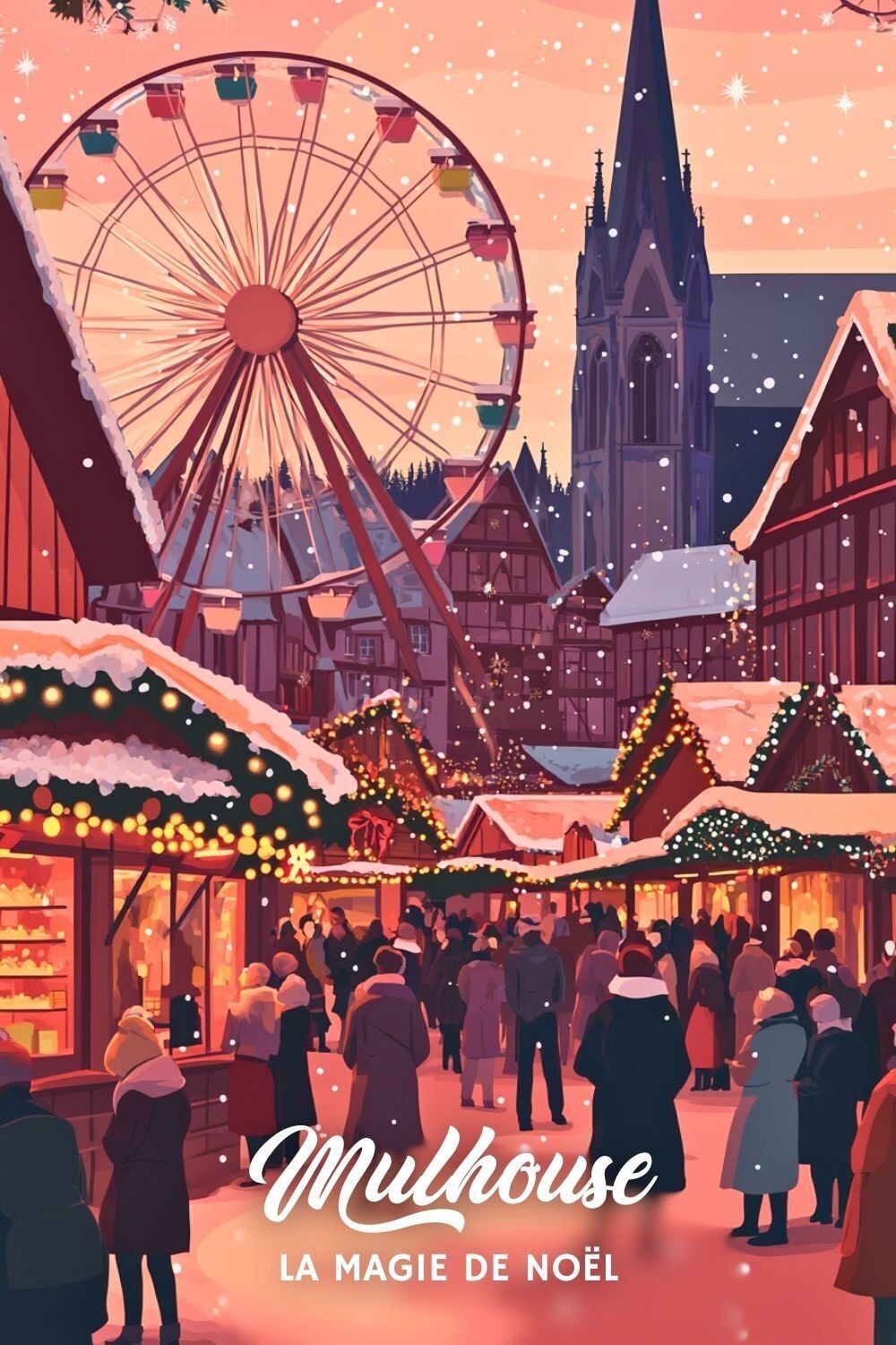 Mulhouse Poster - Der Mulhouse Weihnachtsmarkt