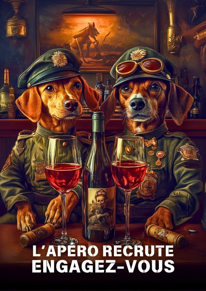Poster Divertente - L'aperitivo recluta - Mettetevi in ​​gioco