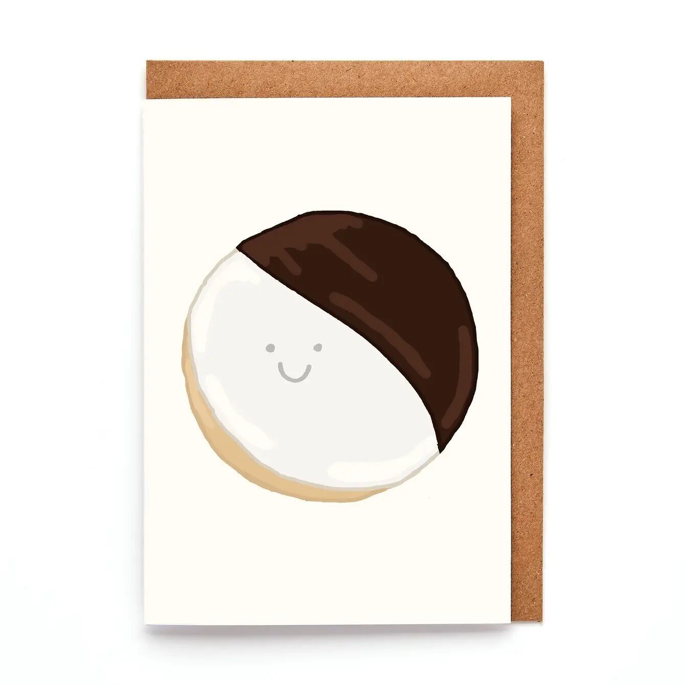 Biscuit noir et blanc | Carte de vœux mini A7 | Carte gourmande new-yorkaise