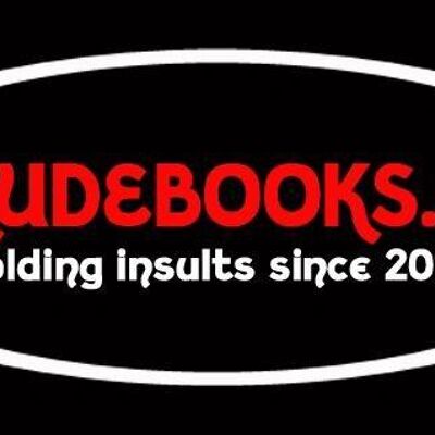 Haga clic para ver:: Libros crudos de No Books Were Harmed.co.uk:: Insultos de arte de libros doblados a mano:: F ** K THAT