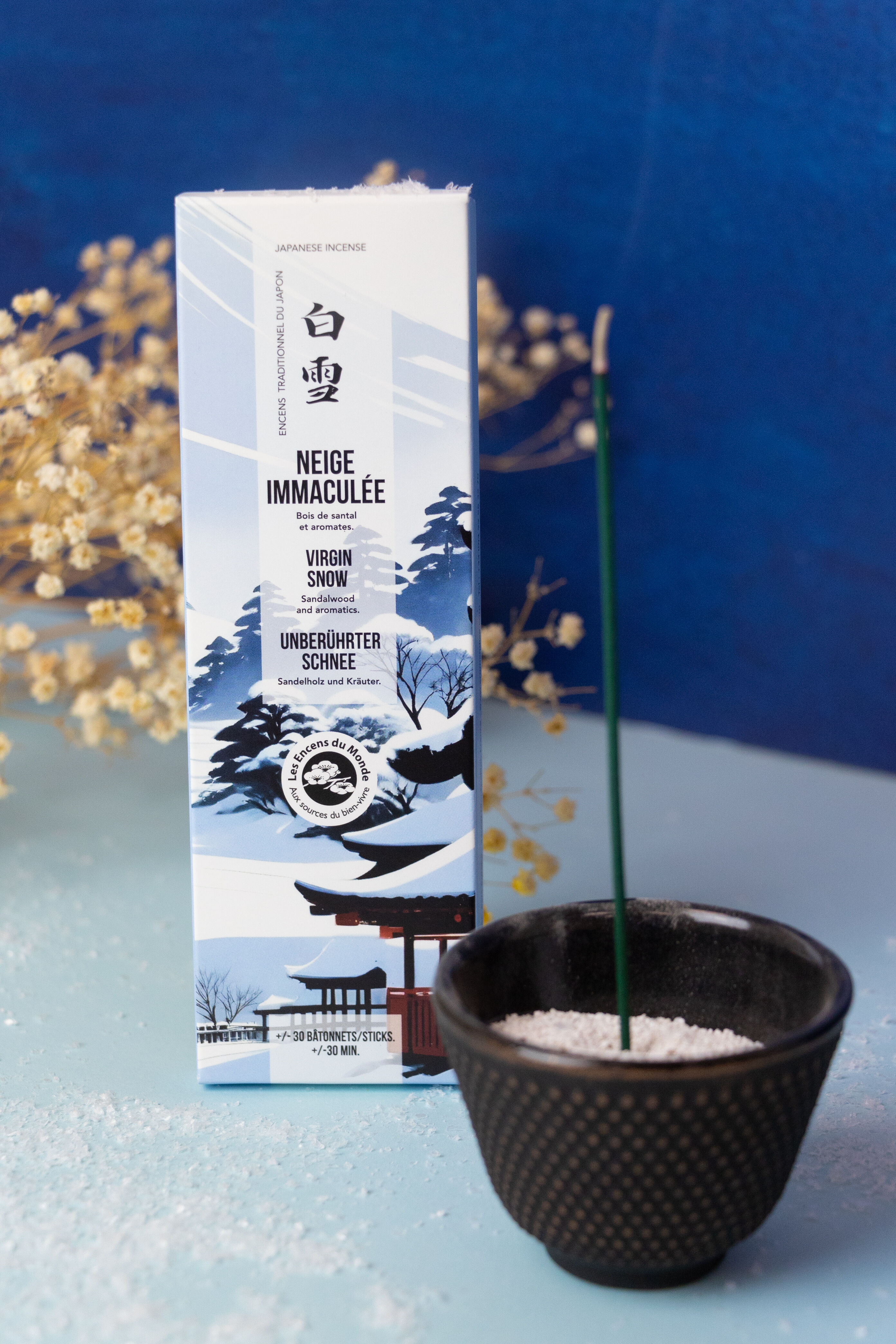 Japanese incense Immaculate Snow - sticks - Gardens of Japan