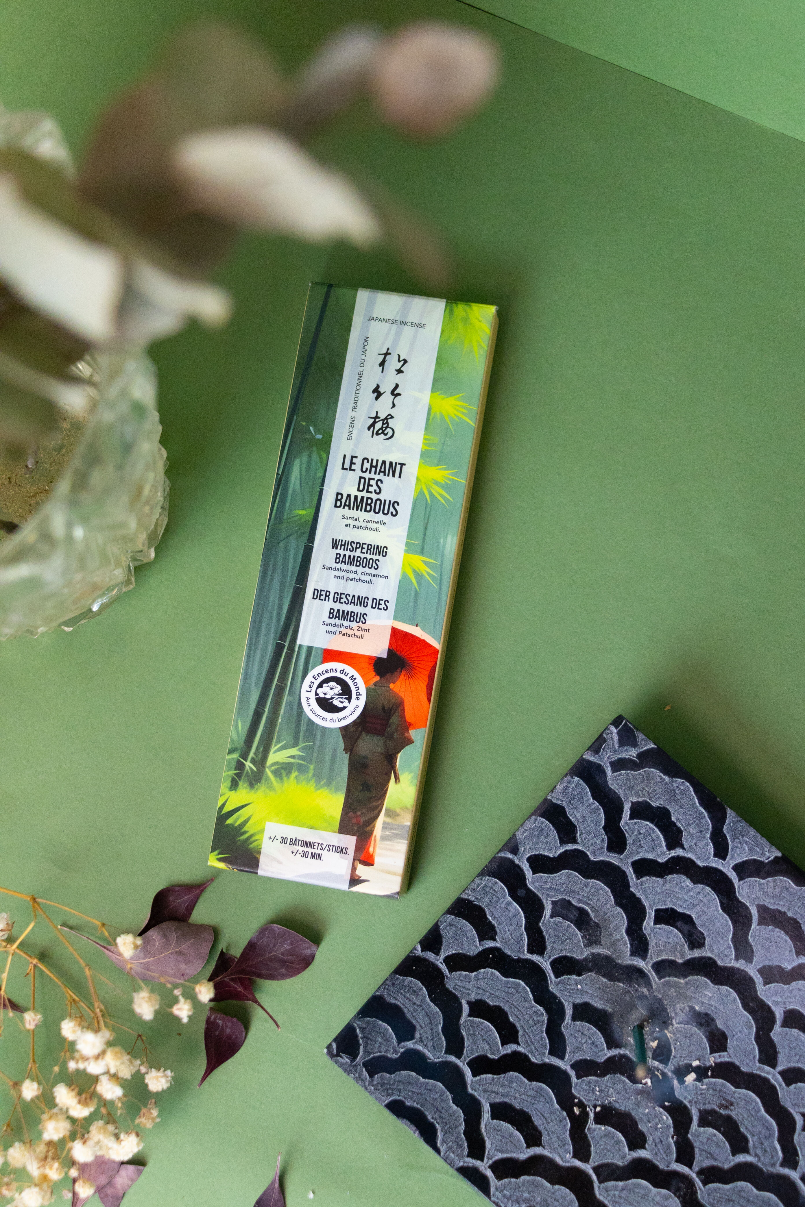 Japanese incense The Song of the Bamboos - sticks - Gardens of Japan