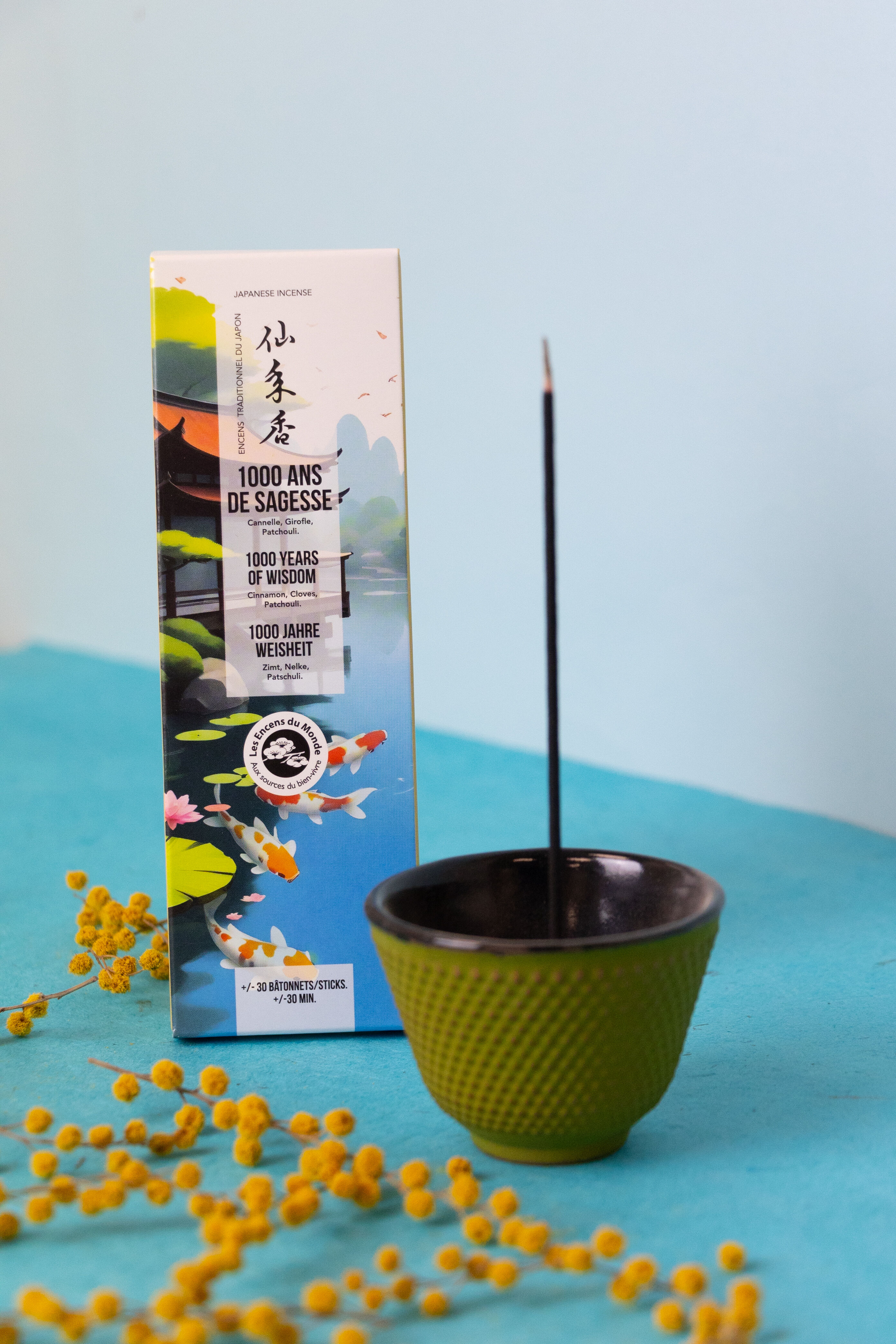 Japanese incense 1000 years of wisdom - organic sticks - Gardens of Japan