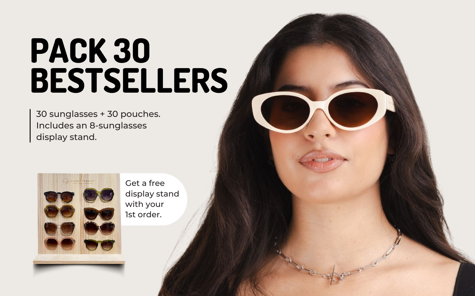 Sunglasses - pack of 30 best selling glasses