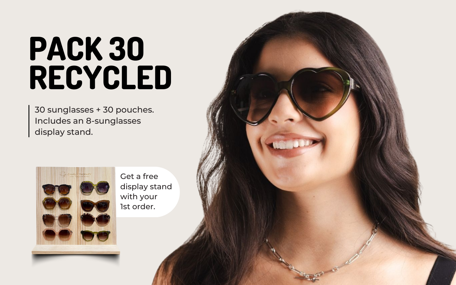 Recycled sunglasses - Pack of 30 sunglasses