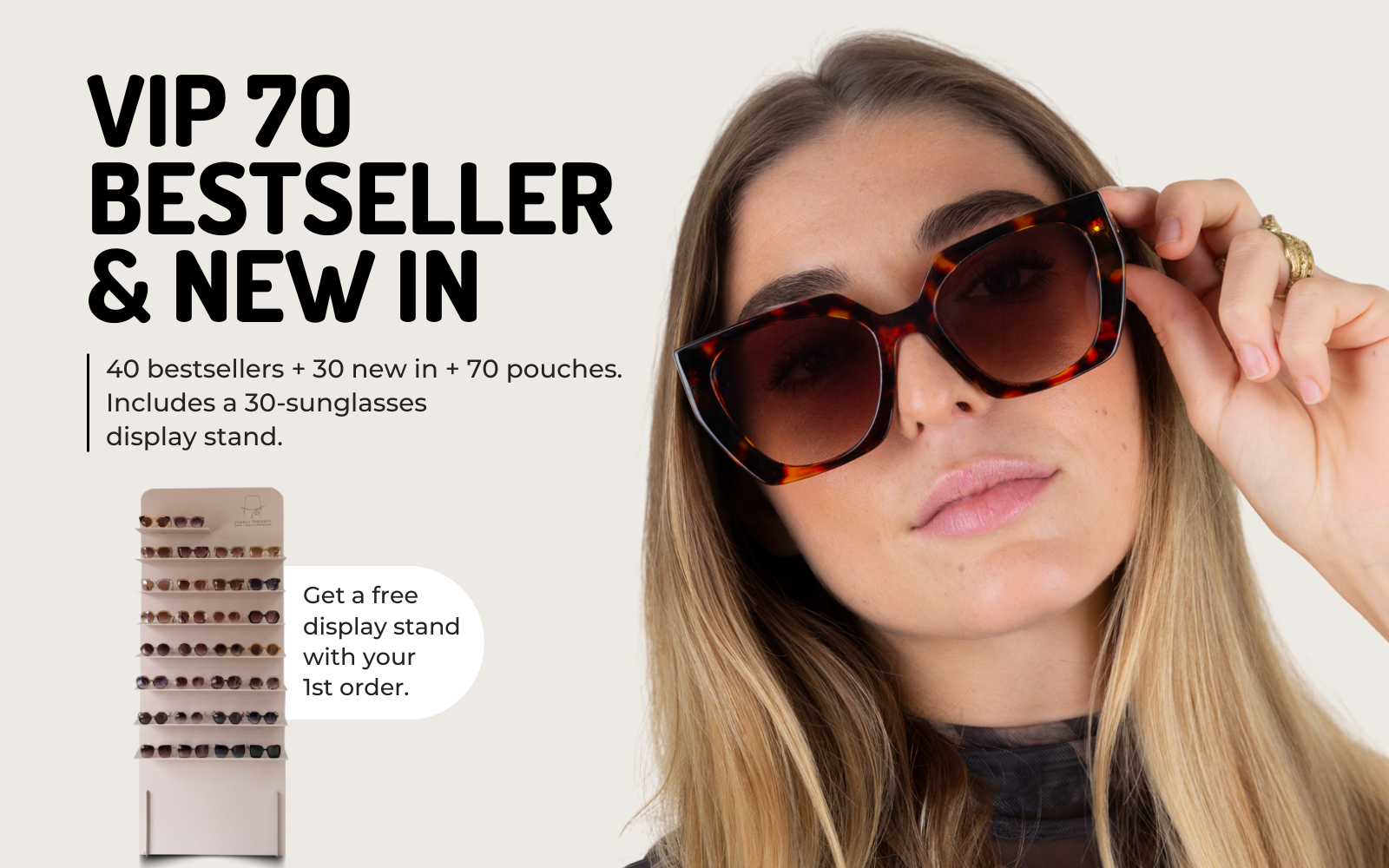Sonnenbrillen - Packung mit 70 ausgewählten Brillen