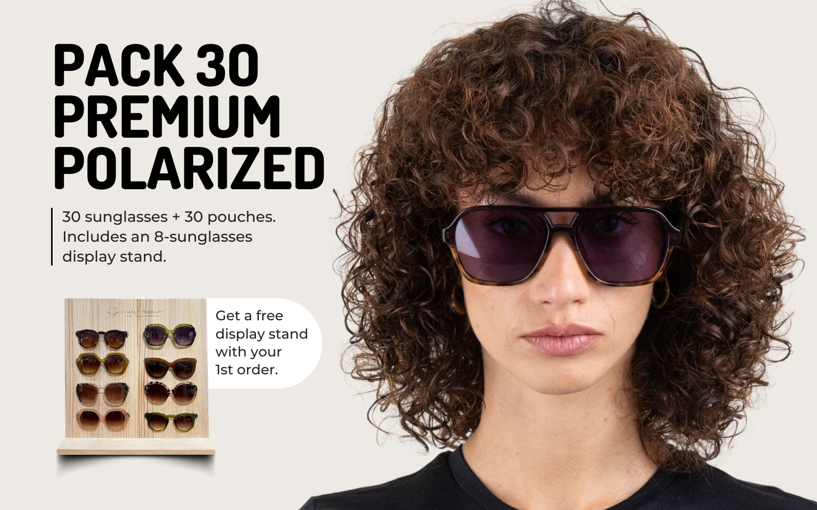 Polarisierte Sonnenbrille – Packung mit 30 polarisierten Sonnenbrillen