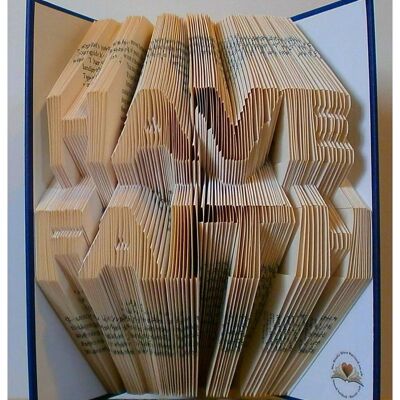 "HAVE FAITH" : Hand folded, non cut book art