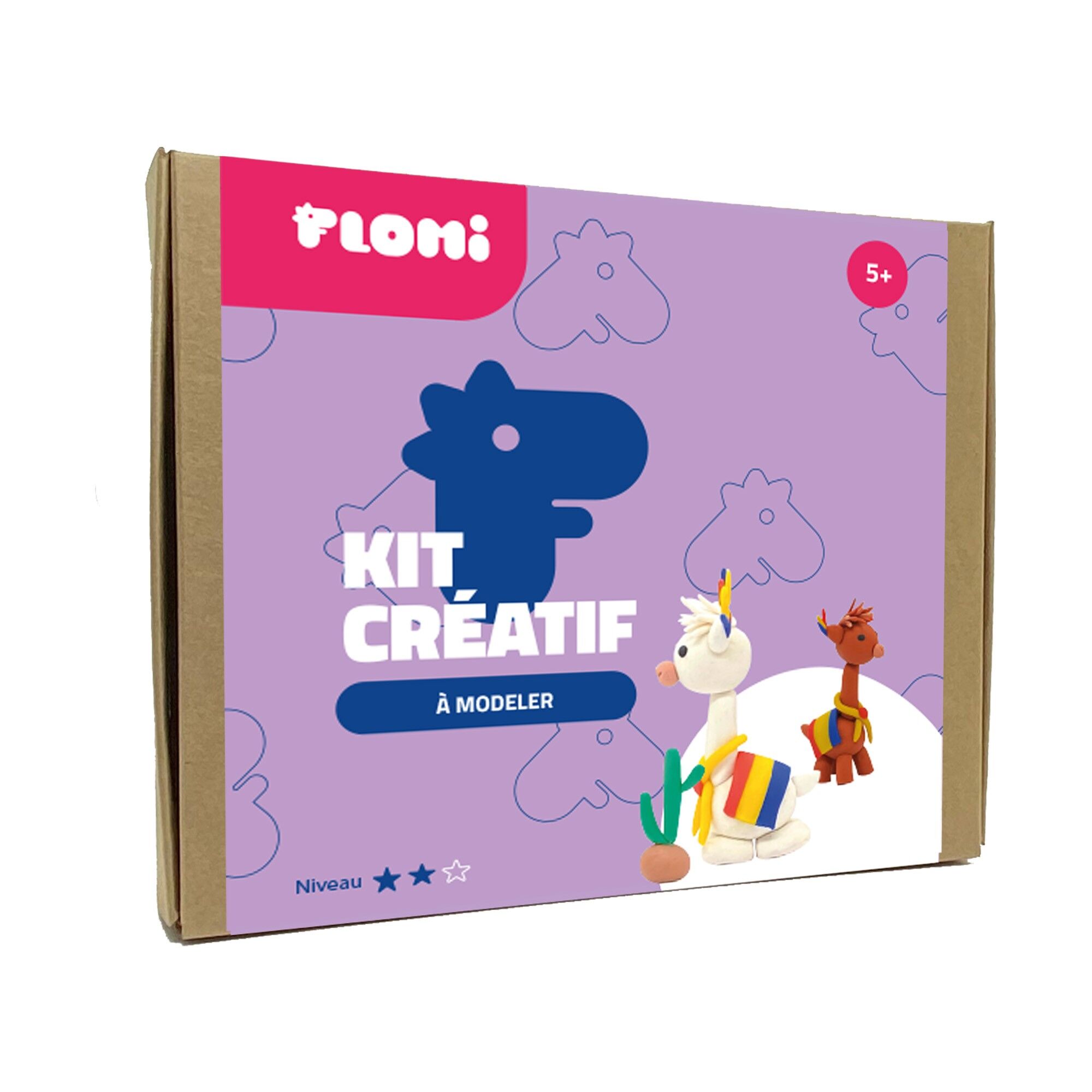 Creative kit - Modeling clay -Lamas  5+