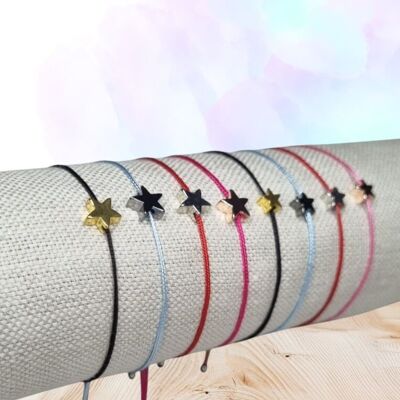 Bracelet Étoile Coloré – Artisanat et Message Positif 🌟