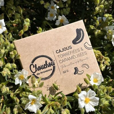 Chouchou Cajous Caramélisées Artisanales – Étui 50G