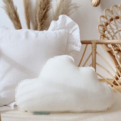 “White” Linen Cloud Pillow