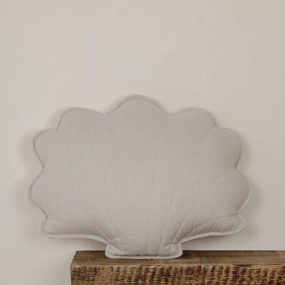 “Pigeon Grey” Linen Shell Pillow