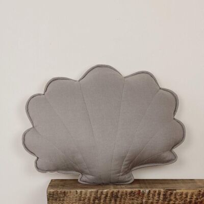 “Grey” Linen Shell Pillow