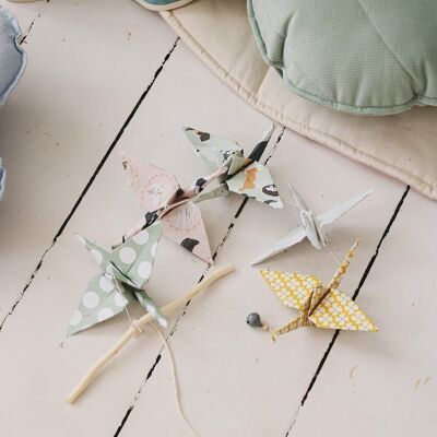 “Small City” Origami Nursery Mobile