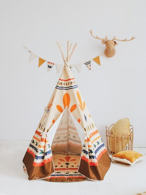 "Native vibe” Teepee and Mat Set