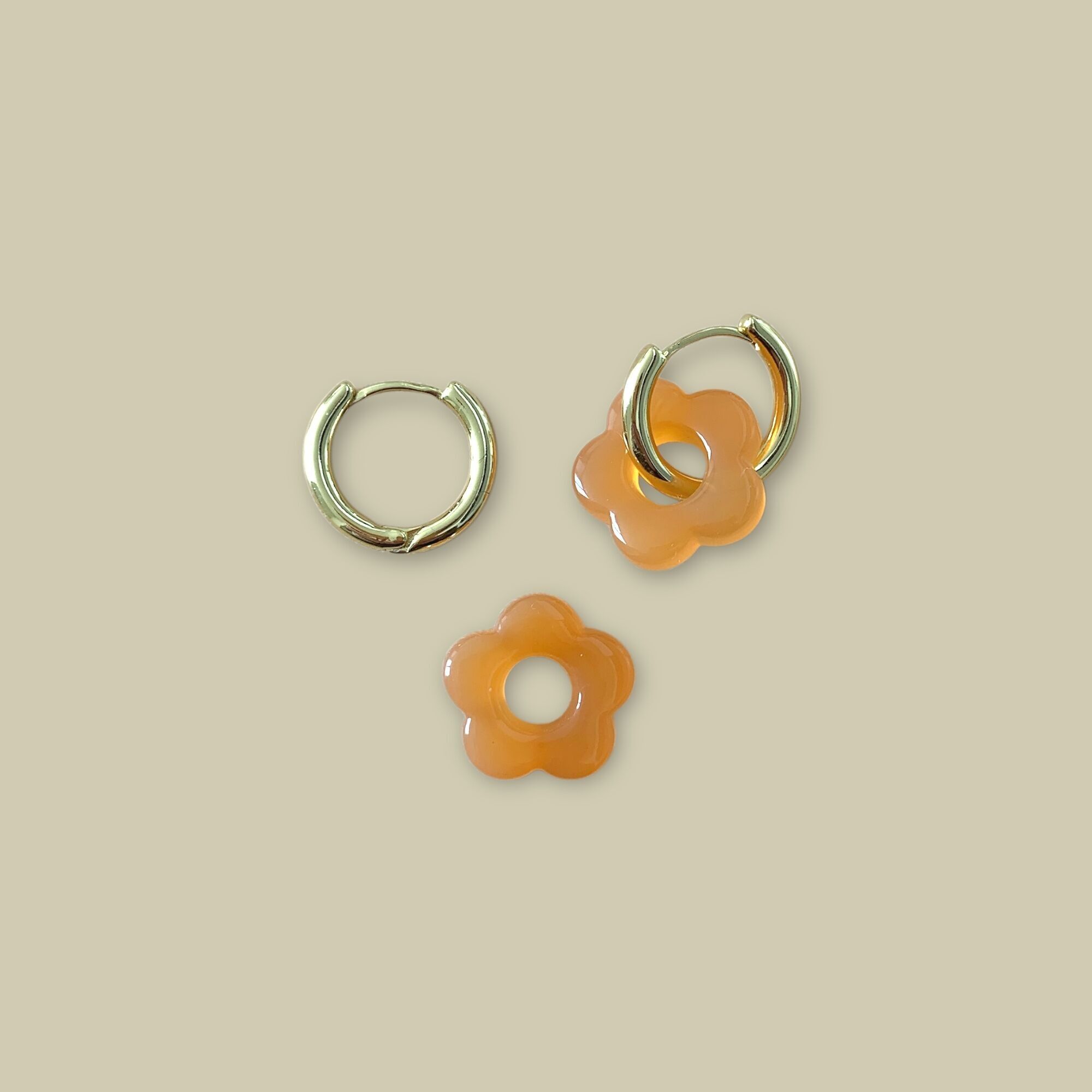 Paio di orecchini Billie MM - Pesca