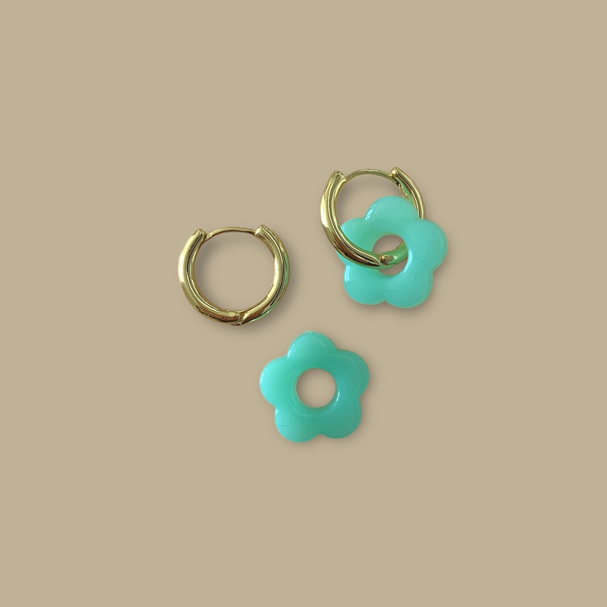 Paio di orecchini Billie MM - Menta