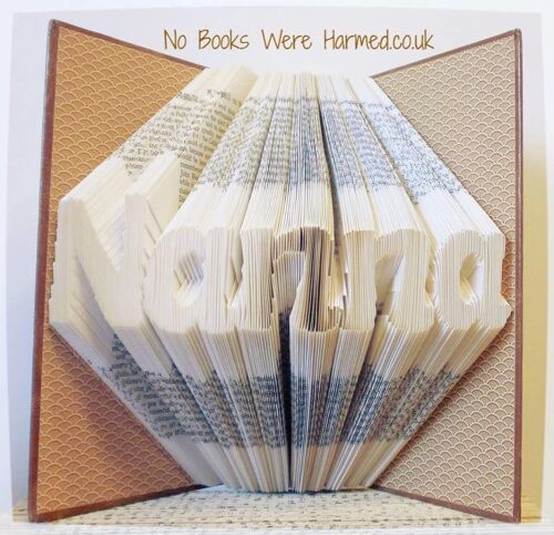 "Nanna" #3 style : : Nanna Gift : : Folded book art