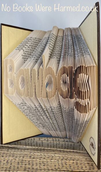 "Bawbag" plié à la main dans les pages du livre : : Offensive Art : : Crude Books 1